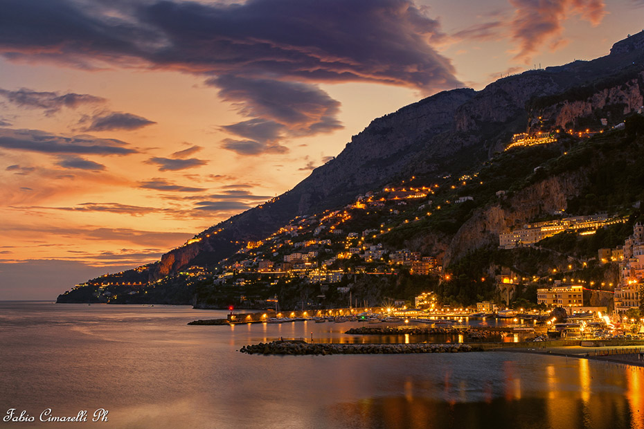 Amalfi al calar del sol.